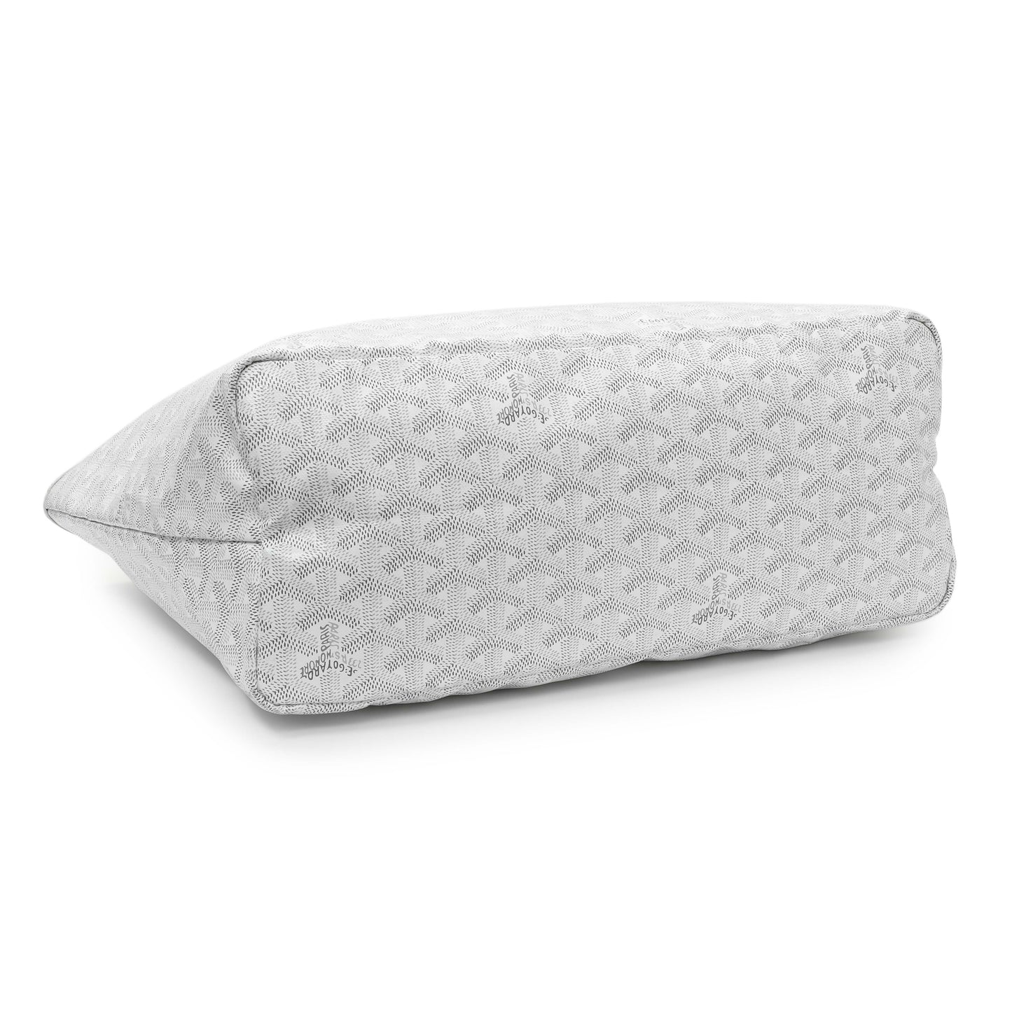 Exclusive Goyard White Goyardine Saint Louis PM — Back View