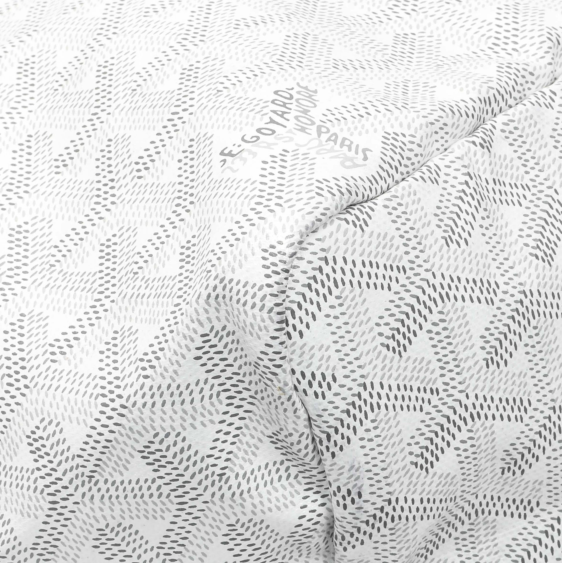 Exclusive Goyard White Goyardine Saint Louis PM — Top View