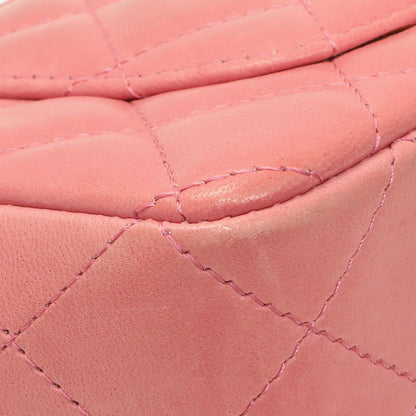 Exclusive Chanel Pink Quilted Lambskin Mini Rectangular Flap — Lifestyle View