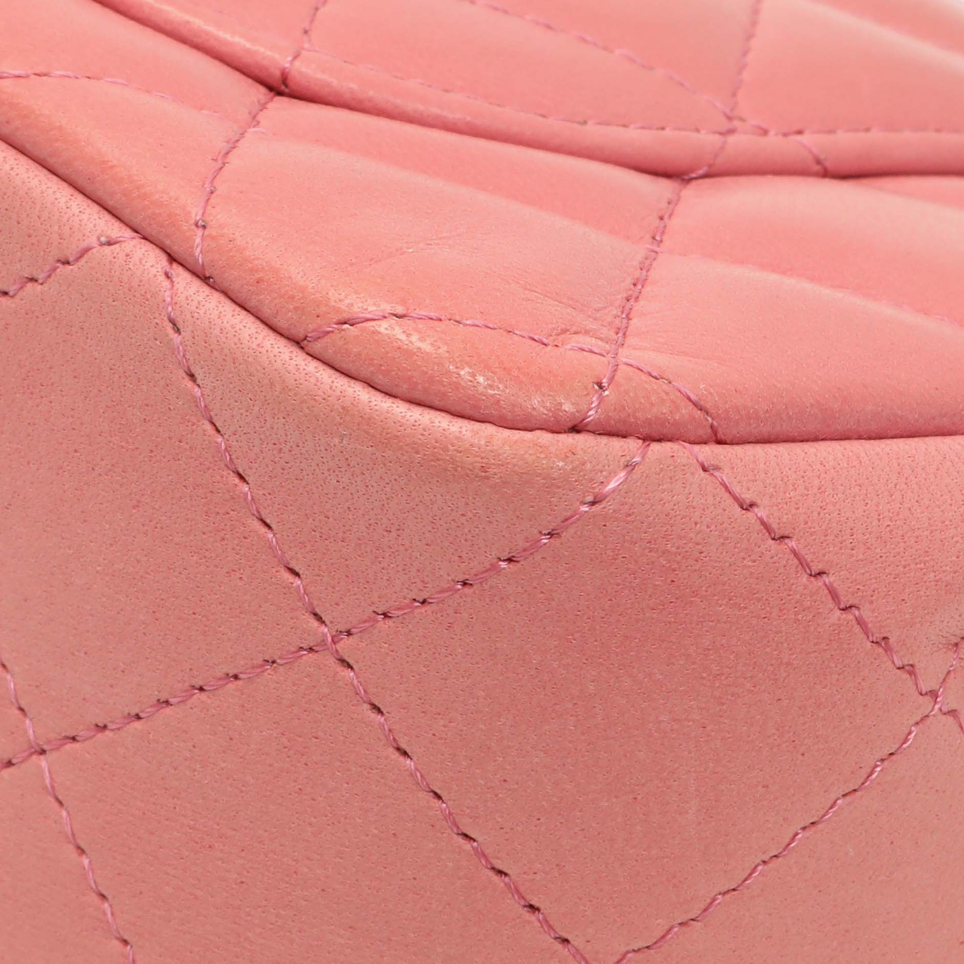 Exclusive Chanel Pink Quilted Lambskin Mini Rectangular Flap — Alternate View 7