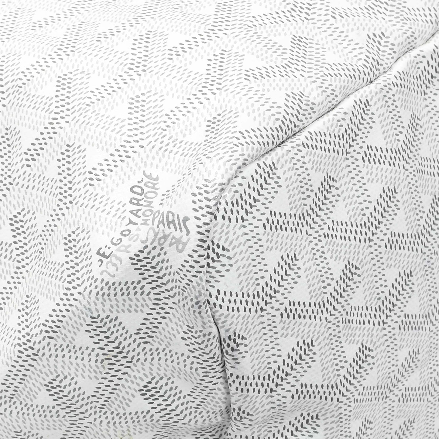 Exclusive Goyard White Goyardine Saint Louis PM — Lifestyle View