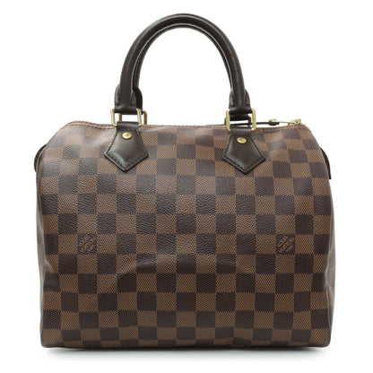 Exclusive Louis Vuitton Damier Ebene Speedy 25 — Front View