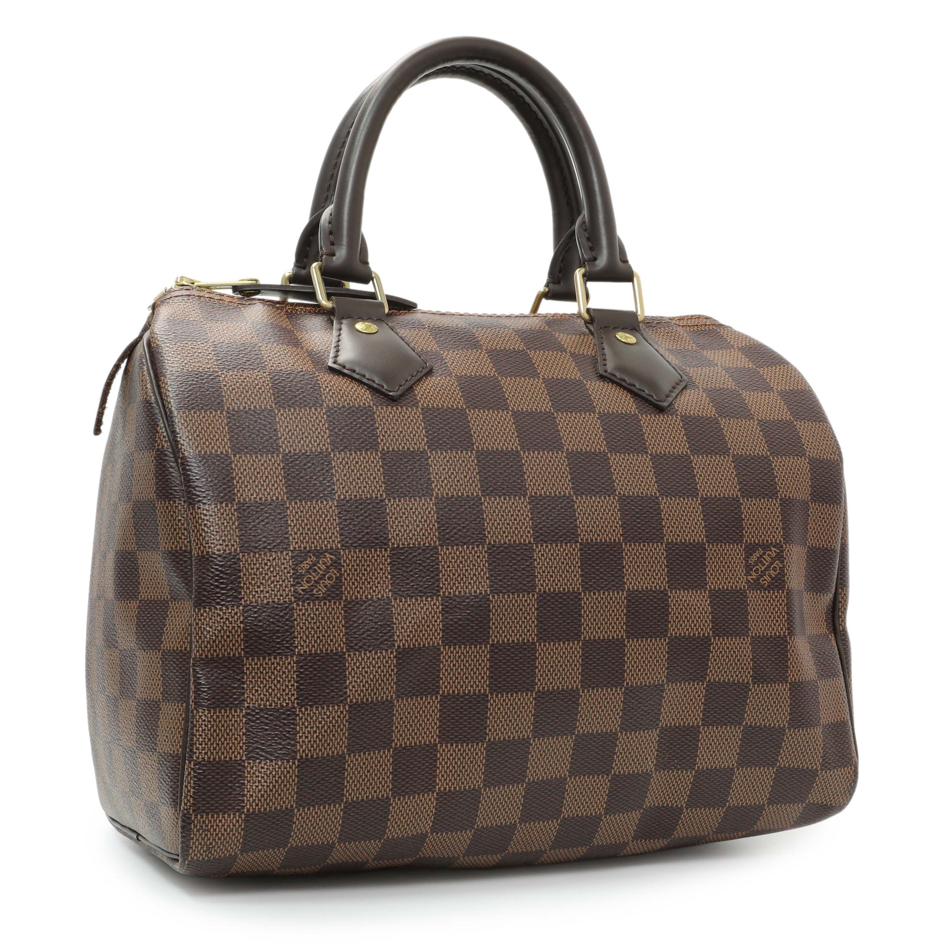 Exclusive Louis Vuitton Damier Ebene Speedy 25 — Side View