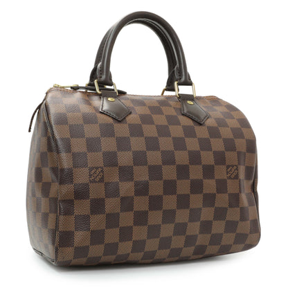 Exclusive Louis Vuitton Damier Ebene Speedy 25 — Side View