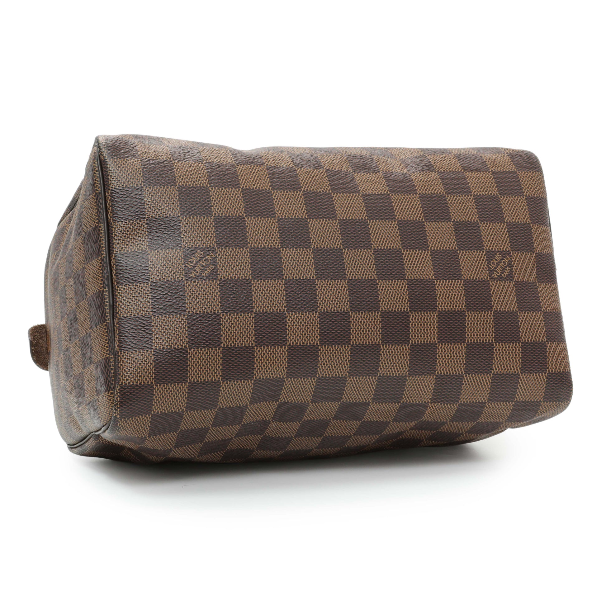 Exclusive Louis Vuitton Damier Ebene Speedy 25 — Back View