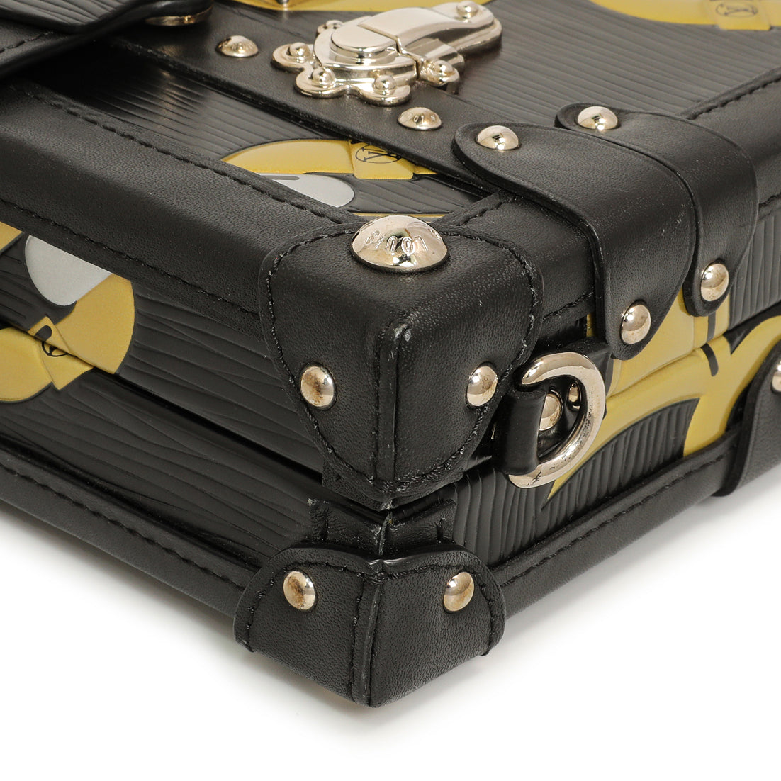 Exclusive Louis Vuitton Black Epi Chain Flower Petite Malle — Alternate View 7
