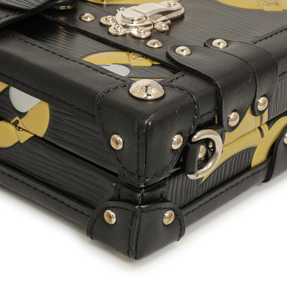Exclusive Louis Vuitton Black Epi Chain Flower Petite Malle — Alternate View 7