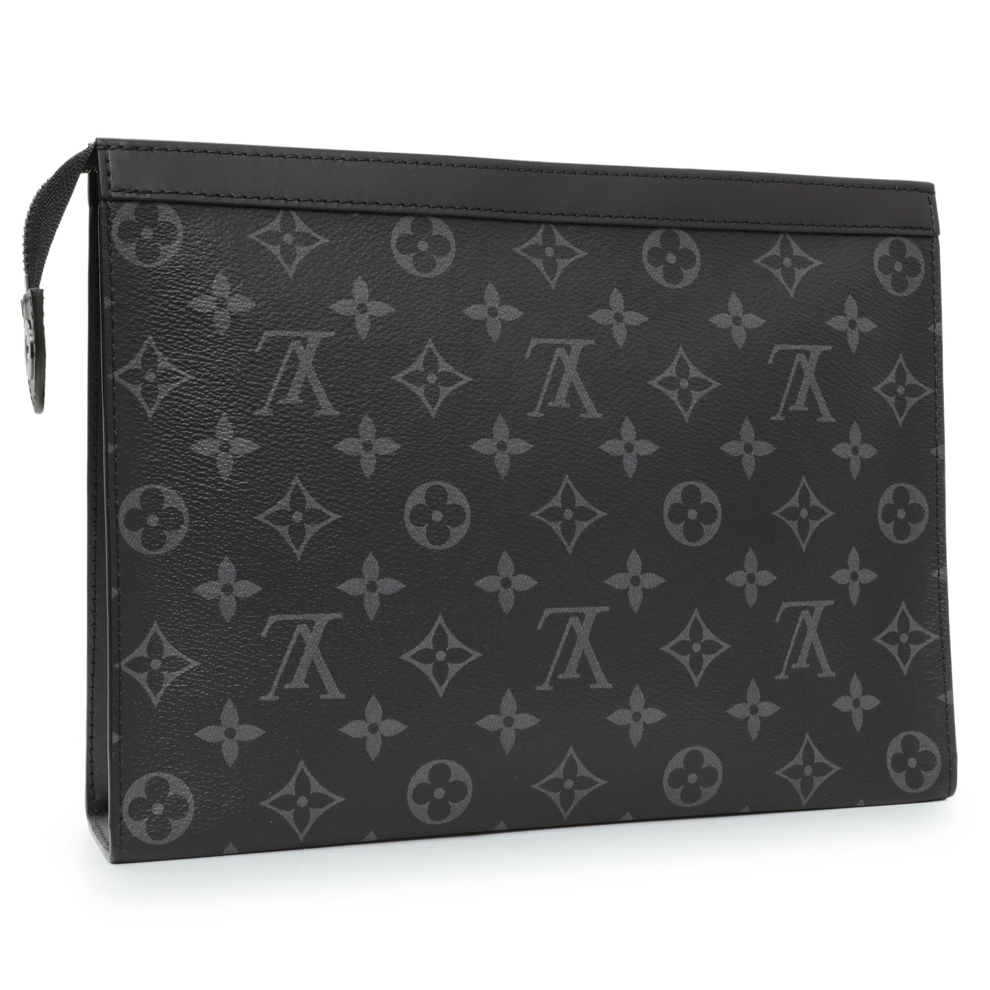 Exclusive Louis Vuitton Monogram Eclipse Pochette Voyage MM — Side View