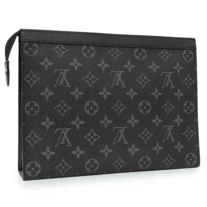 Exclusive Louis Vuitton Monogram Eclipse Pochette Voyage MM — Side View