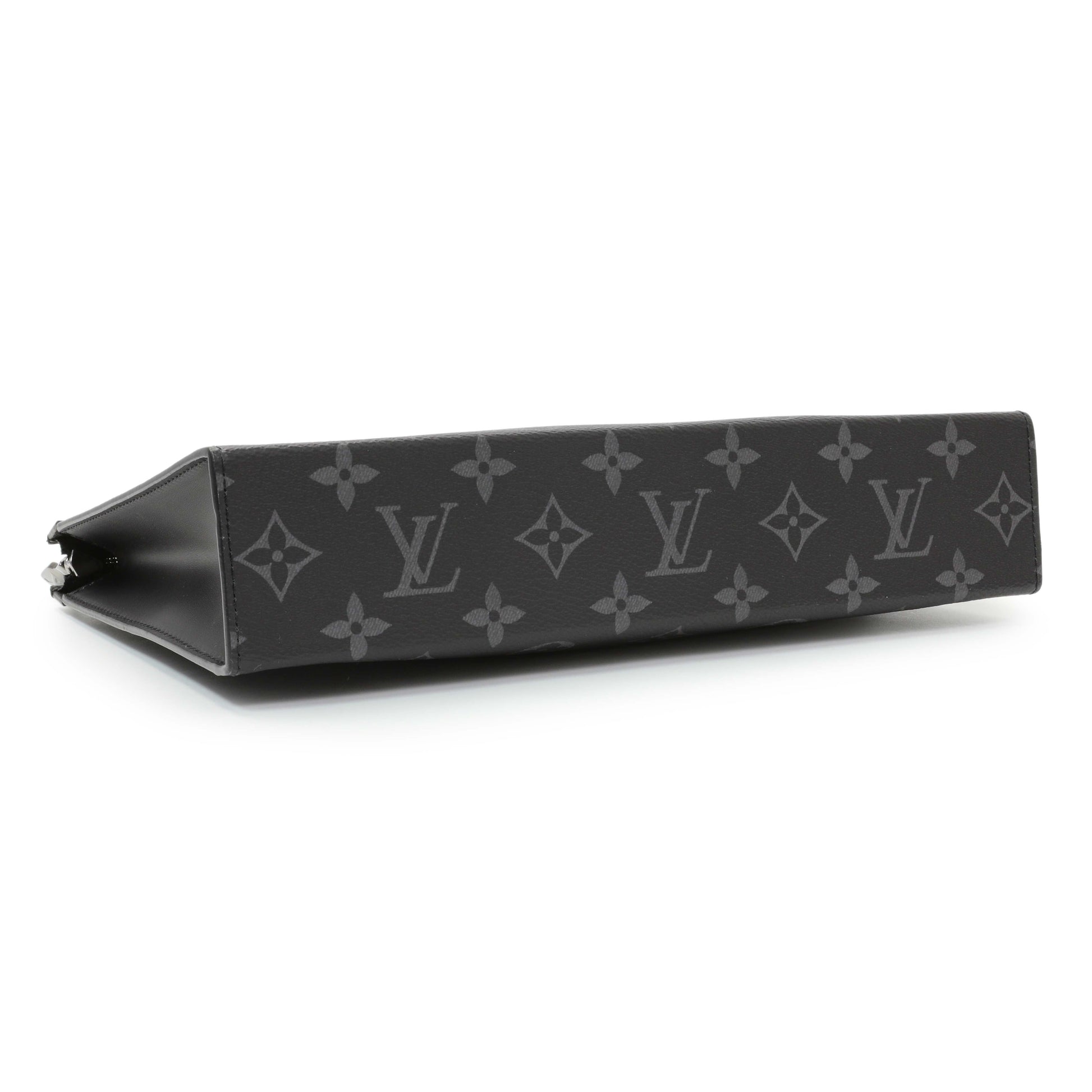 Exclusive Louis Vuitton Monogram Eclipse Pochette Voyage MM — Back View