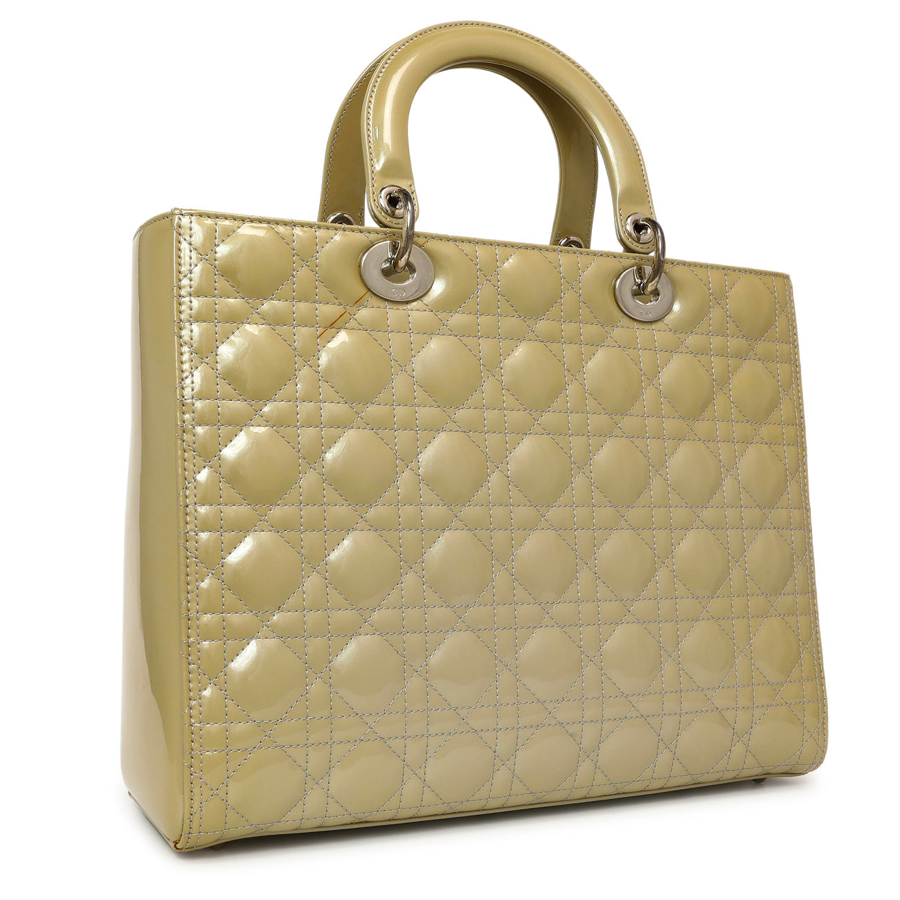 Exclusive Christian Dior Patent Cannage Large Lady Dior — Side View