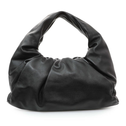 Exclusive Bottega Veneta Black Smooth Butter Calfskin Small The Shoulder Pouch — Front View