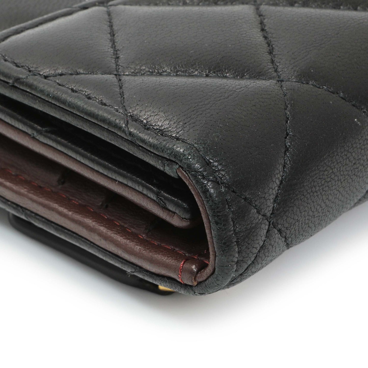 Exclusive Chanel Black Quilted Lambskin Small Flap Wallet — Lifestyle View