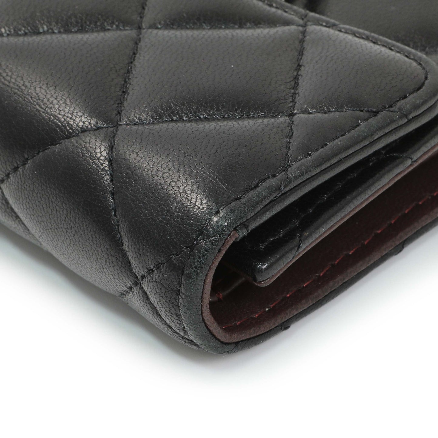 Exclusive Chanel Black Quilted Lambskin Small Flap Wallet — Alternate View 7