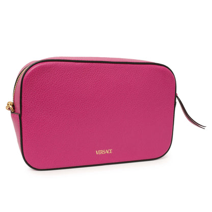 Exclusive Versace Fuchsia Calfskin Small Virtus Camera Bag — Side View