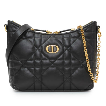 Exclusive Christian Dior Black Miss Caro Diorling Mini Bag with Chain — Front View