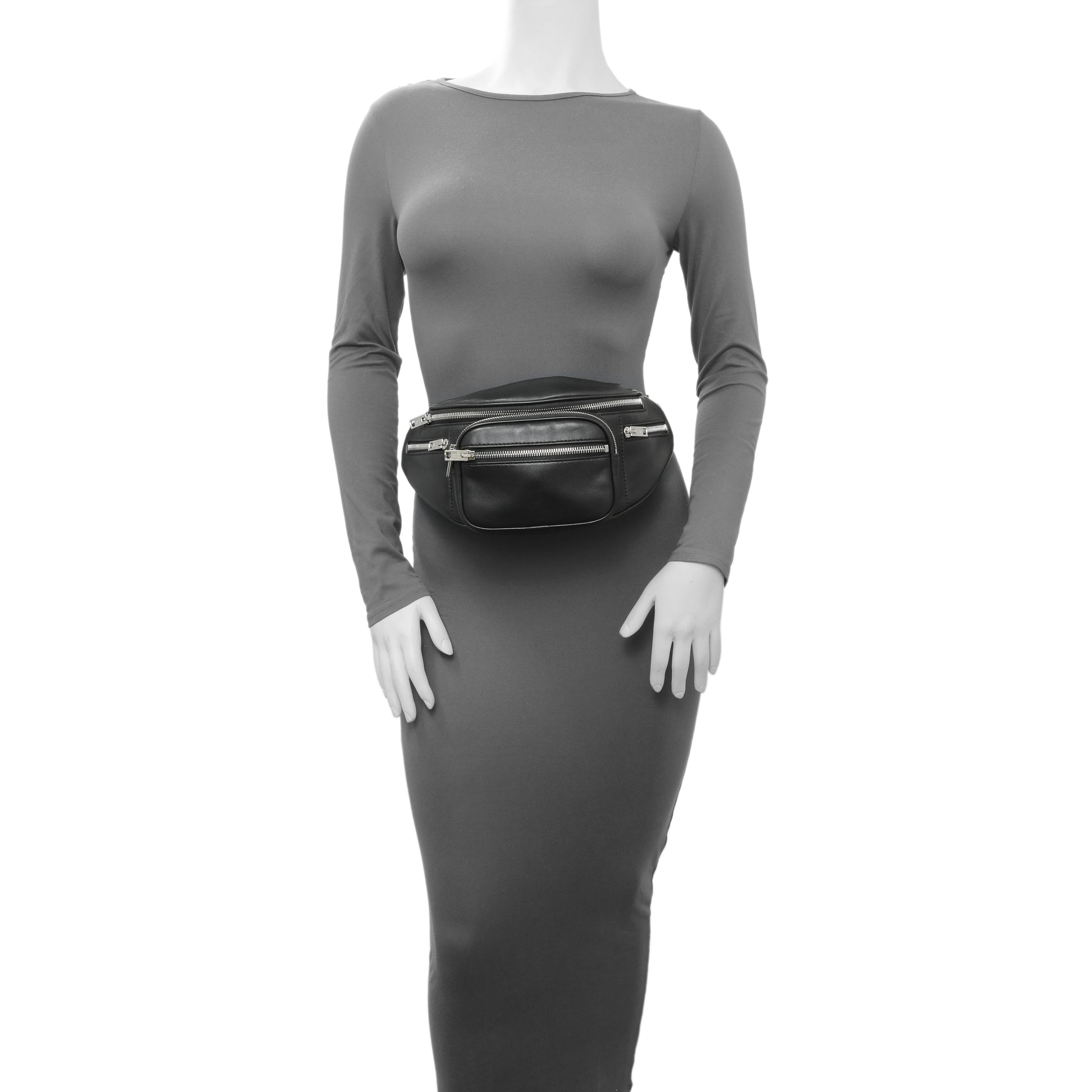 Exclusive Alexander Wang Black Lambskin Attica Belt Bag — Alternate View 8