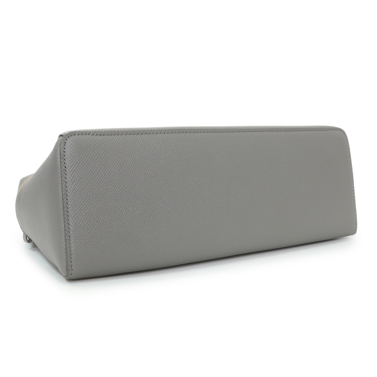 Exclusive Loro Piana Grey Textured Calfskin Extra Bag L27 — Top View