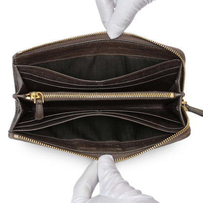 Exclusive Miu Miu Grey Nappa Matelasse Zip Wallet — Alternate View 8
