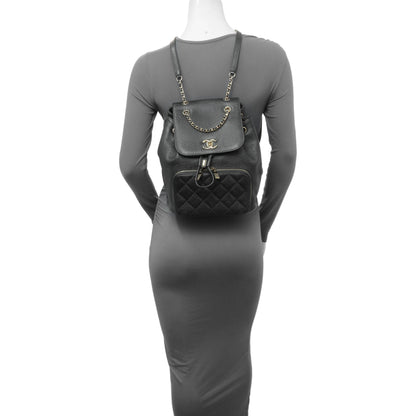 Exclusive Chanel Black Caviar Affinity Backpack — Alternate View 12