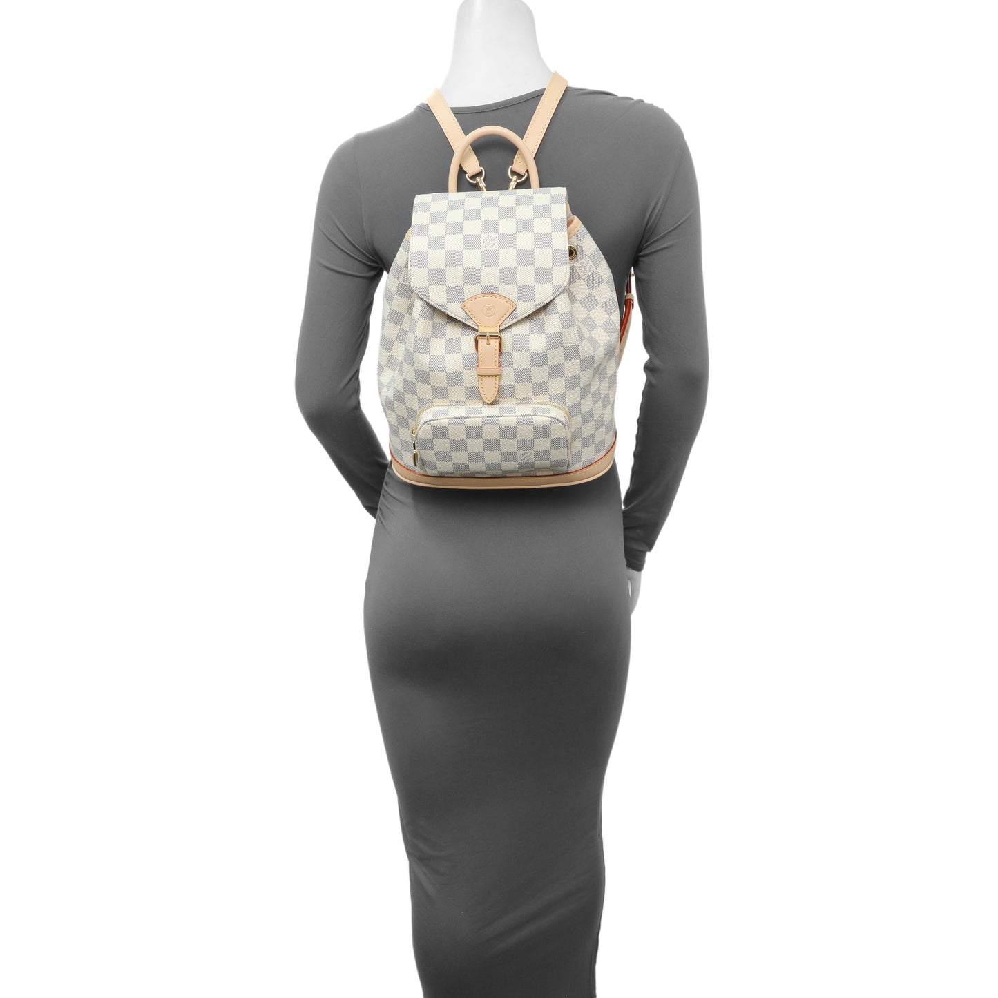 Exclusive Louis Vuitton Damier Azur Montsouris PM — Lifestyle View