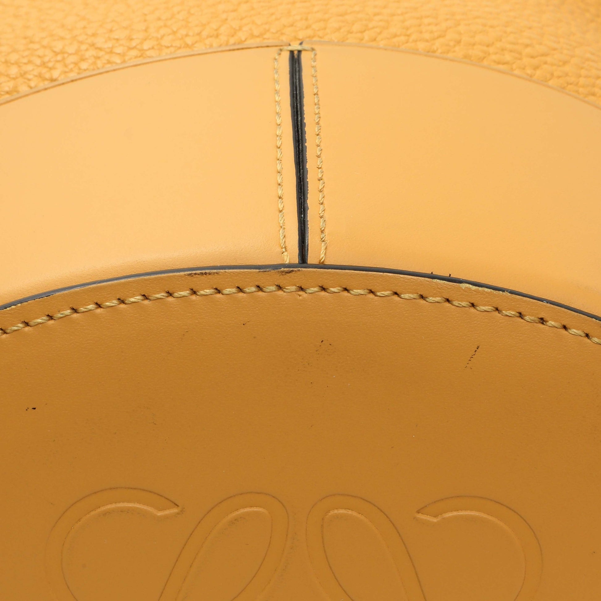 Exclusive Loewe Yellow Calfskin Medium Balloon Bucket Bag — Alternate View 7