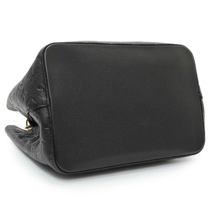 Exclusive Louis Vuitton Black Empreinte Monogram Neonoe MM — Back View