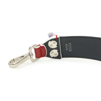 Exclusive Fendi Multicolor Calfskin Striped Monster Strap You — Back View