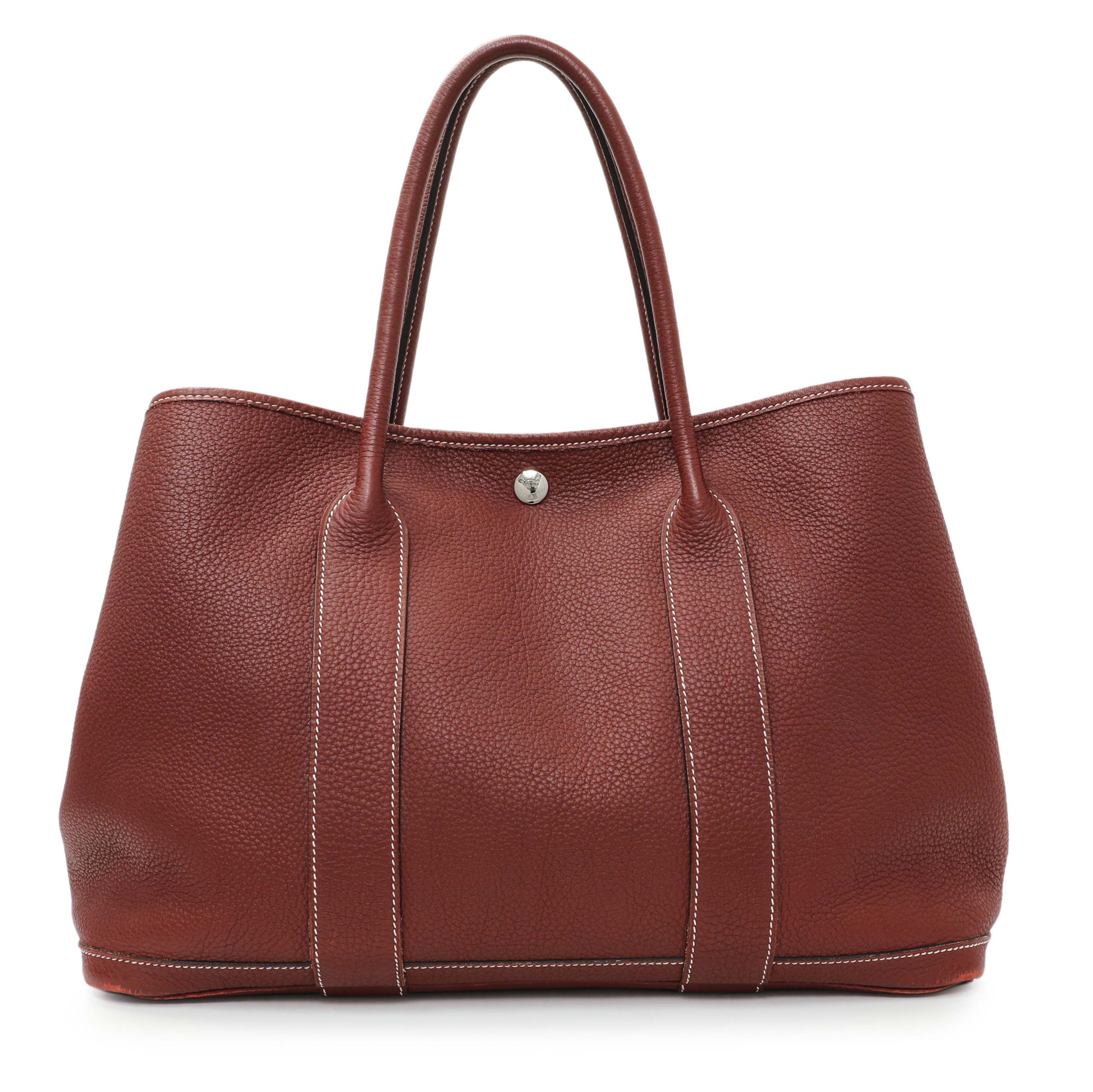 Exclusive Hermes Bordeaux Negonda Garden Party 36 MM — Front View