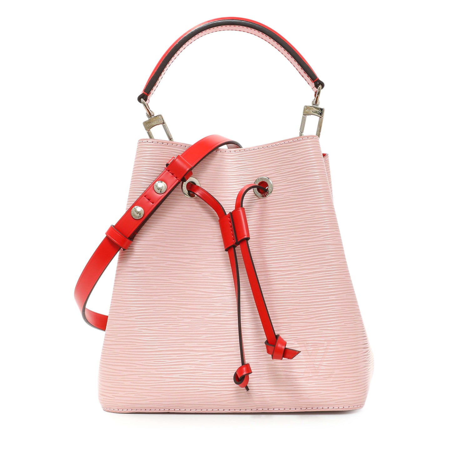 Exclusive Louis Vuitton Epi NeoNoe BB Rose Ballerine — Front View