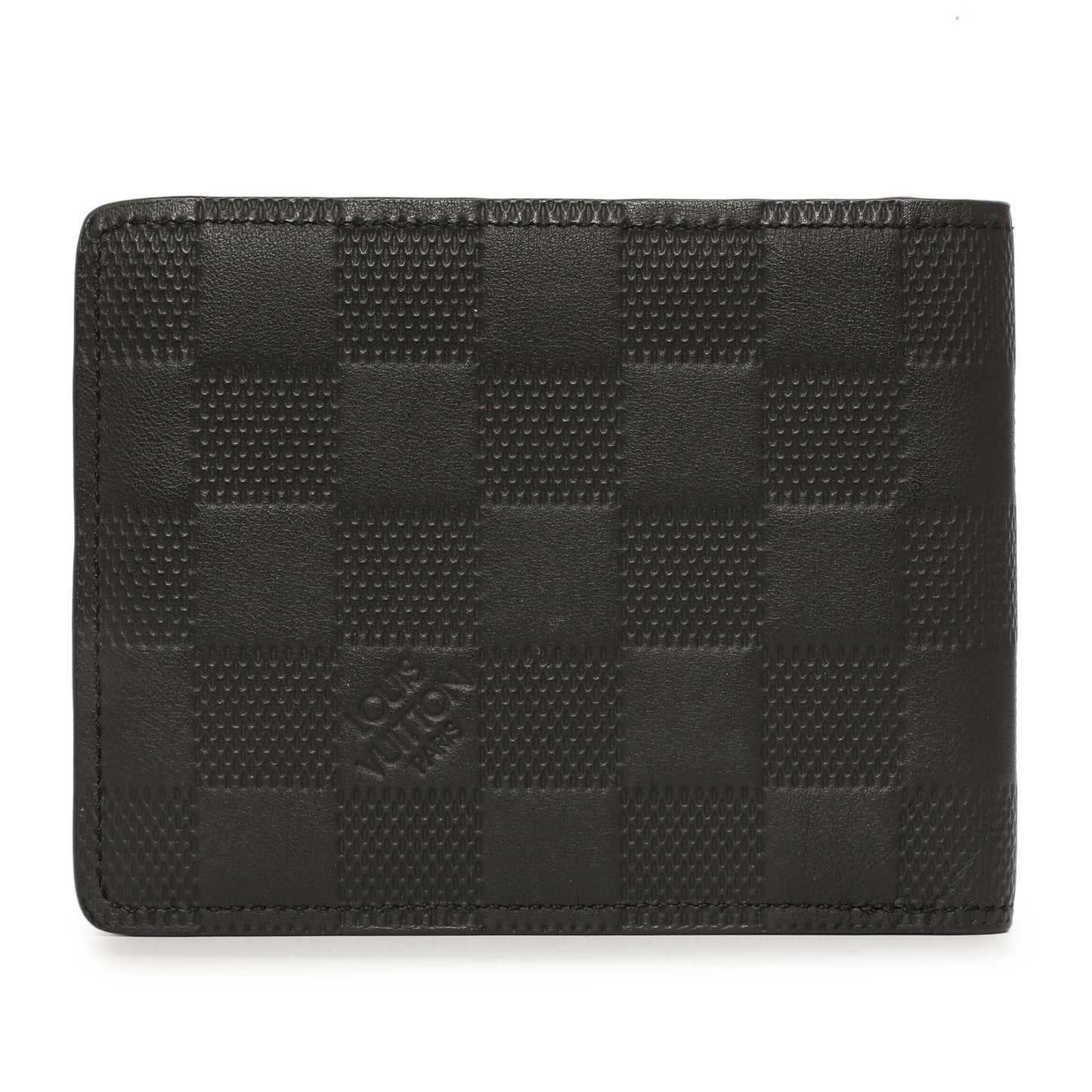 Exclusive Louis Vuitton Black Damier Infini Slender Wallet — Side View