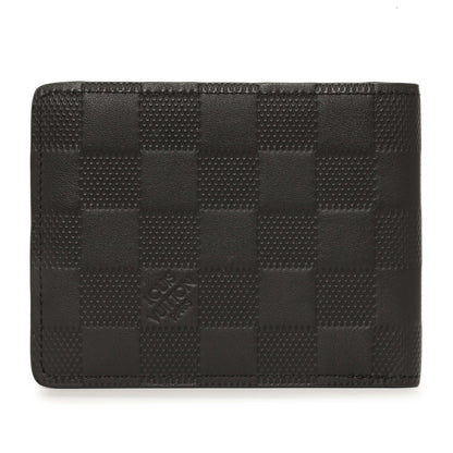 Exclusive Louis Vuitton Black Damier Infini Slender Wallet — Side View