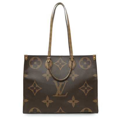 Exclusive Louis Vuitton Reverse Monogram Giant Onthego GM — Front View
