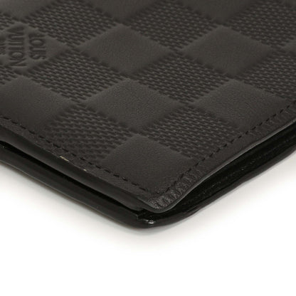 Exclusive Louis Vuitton Black Damier Infini Slender Wallet — Detail View