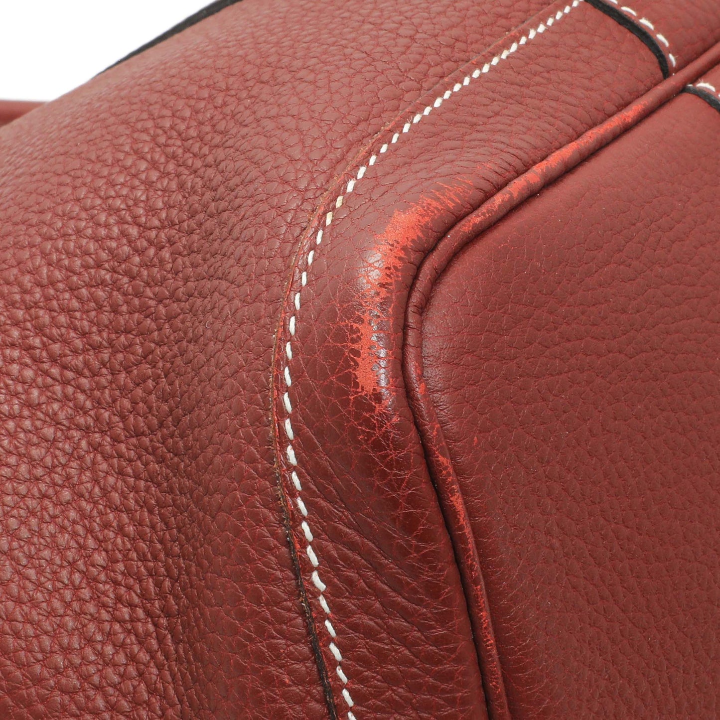Exclusive Hermes Bordeaux Negonda Garden Party 36 MM — Top View
