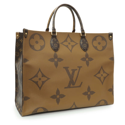 Exclusive Louis Vuitton Reverse Monogram Giant Onthego GM — Side View