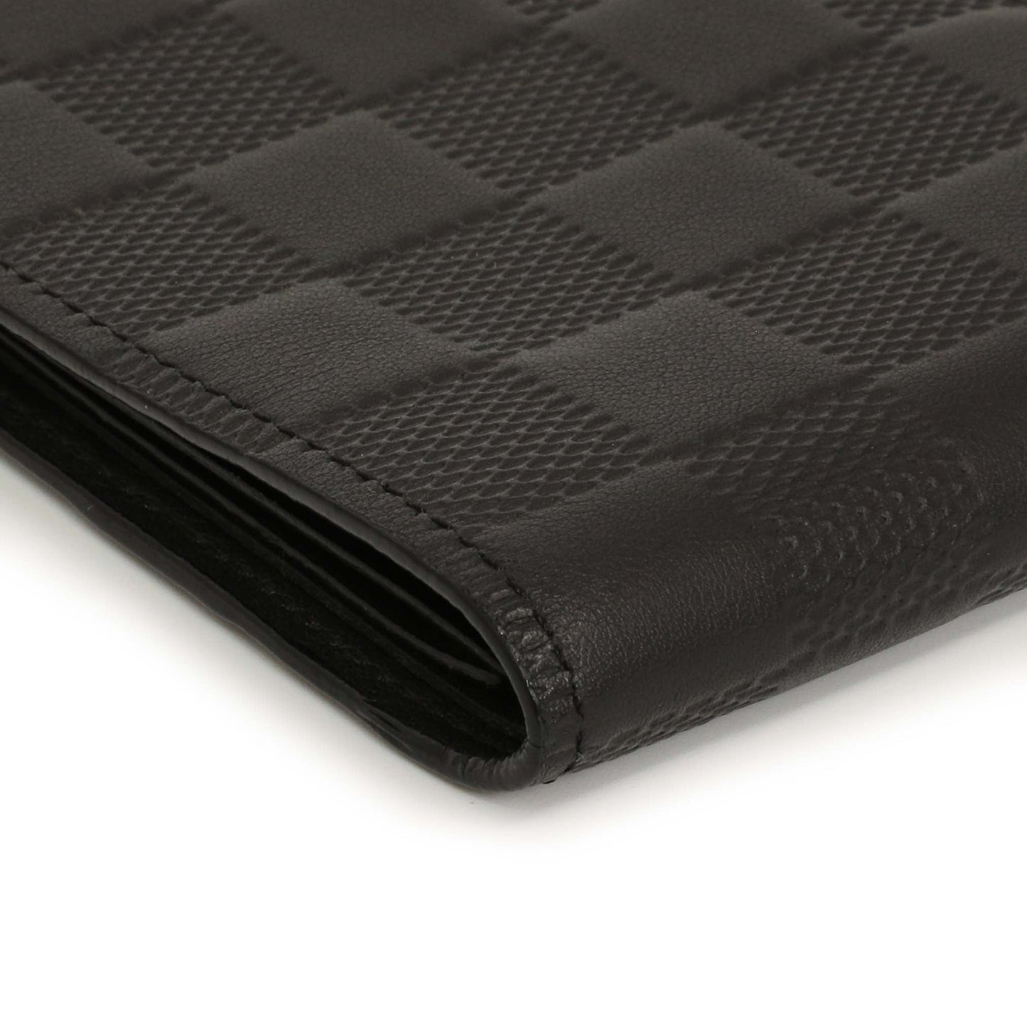 Exclusive Louis Vuitton Black Damier Infini Slender Wallet — Lifestyle View