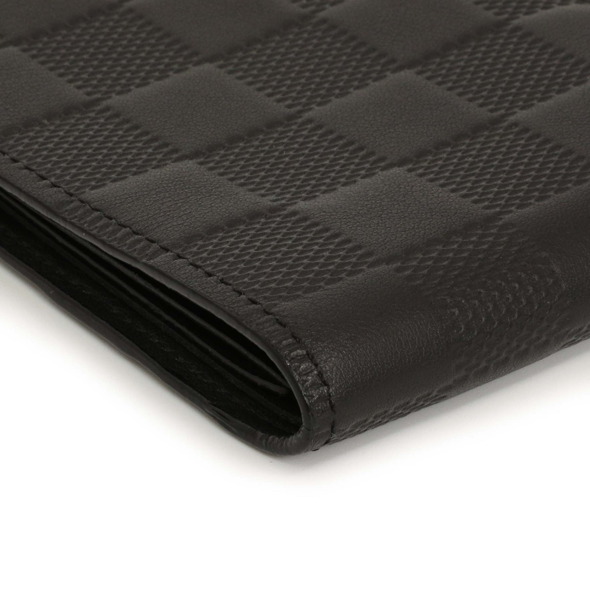 Exclusive Louis Vuitton Black Damier Infini Slender Wallet — Lifestyle View