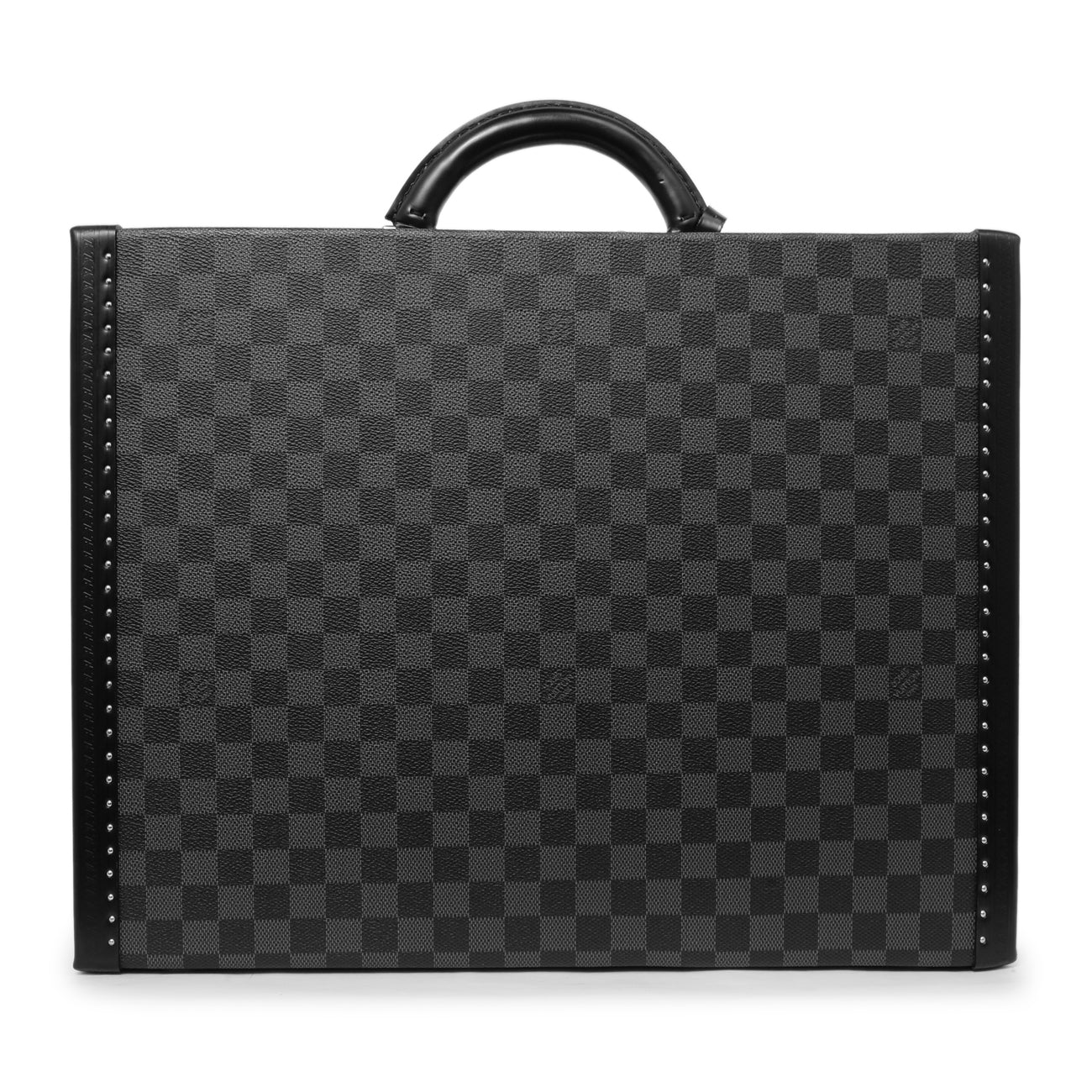 Exclusive Louis Vuitton Damier Graphite President Briefcase — Front View