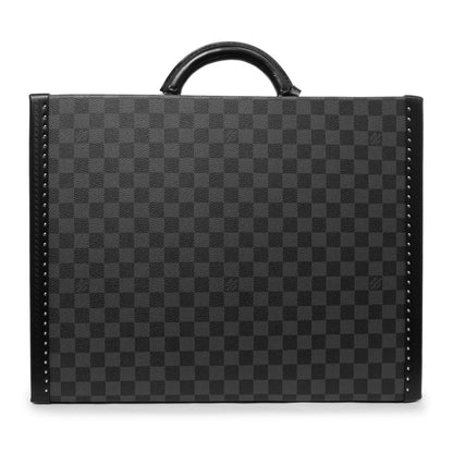 Exclusive Louis Vuitton Damier Graphite President Briefcase — Front View
