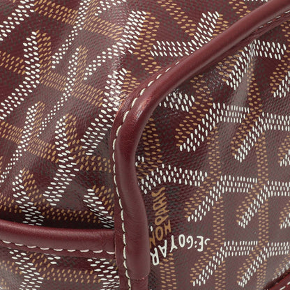 Exclusive Goyard Burgundy Goyardine Reversible Mini Anjou — Top View