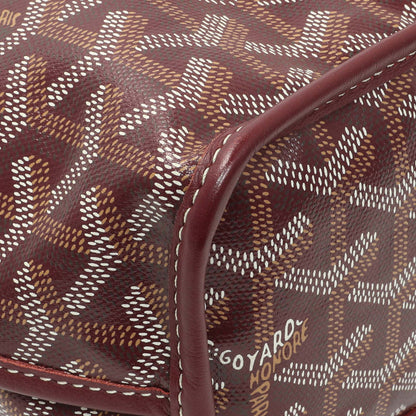 Exclusive Goyard Burgundy Goyardine Reversible Mini Anjou — Lifestyle View