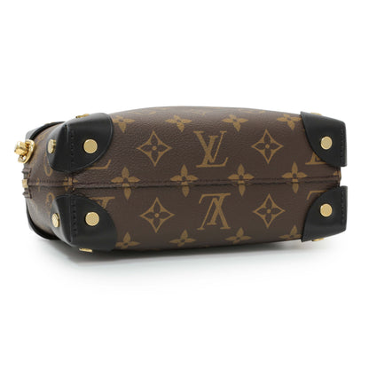 Exclusive Louis Vuitton Black Monogram Petite Malle Souple — Back View