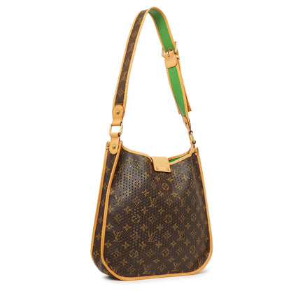Exclusive Louis Vuitton Vert Monogram Perforated Musette — Side View