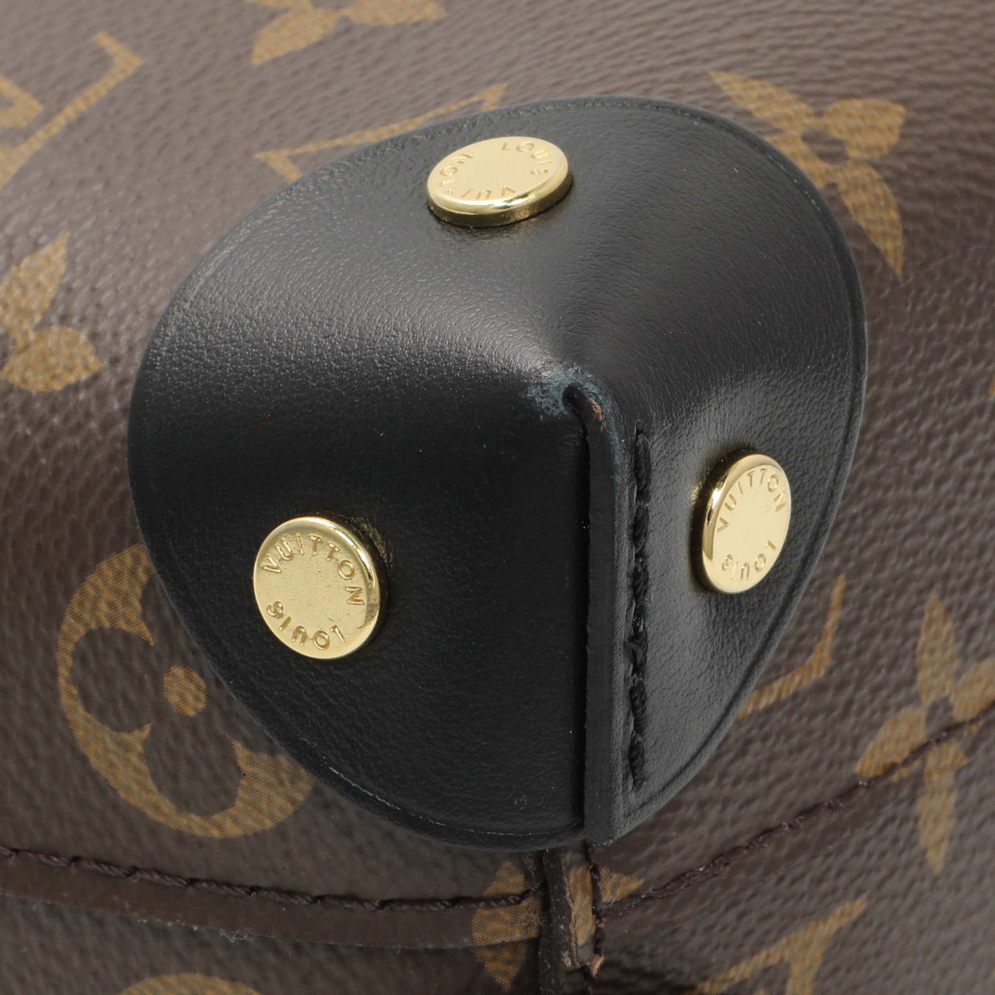 Exclusive Louis Vuitton Black Monogram Petite Malle Souple — Top View