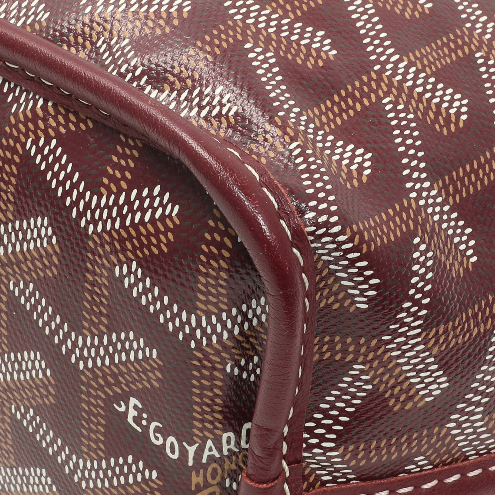 Exclusive Goyard Burgundy Goyardine Reversible Mini Anjou — Alternate View 7