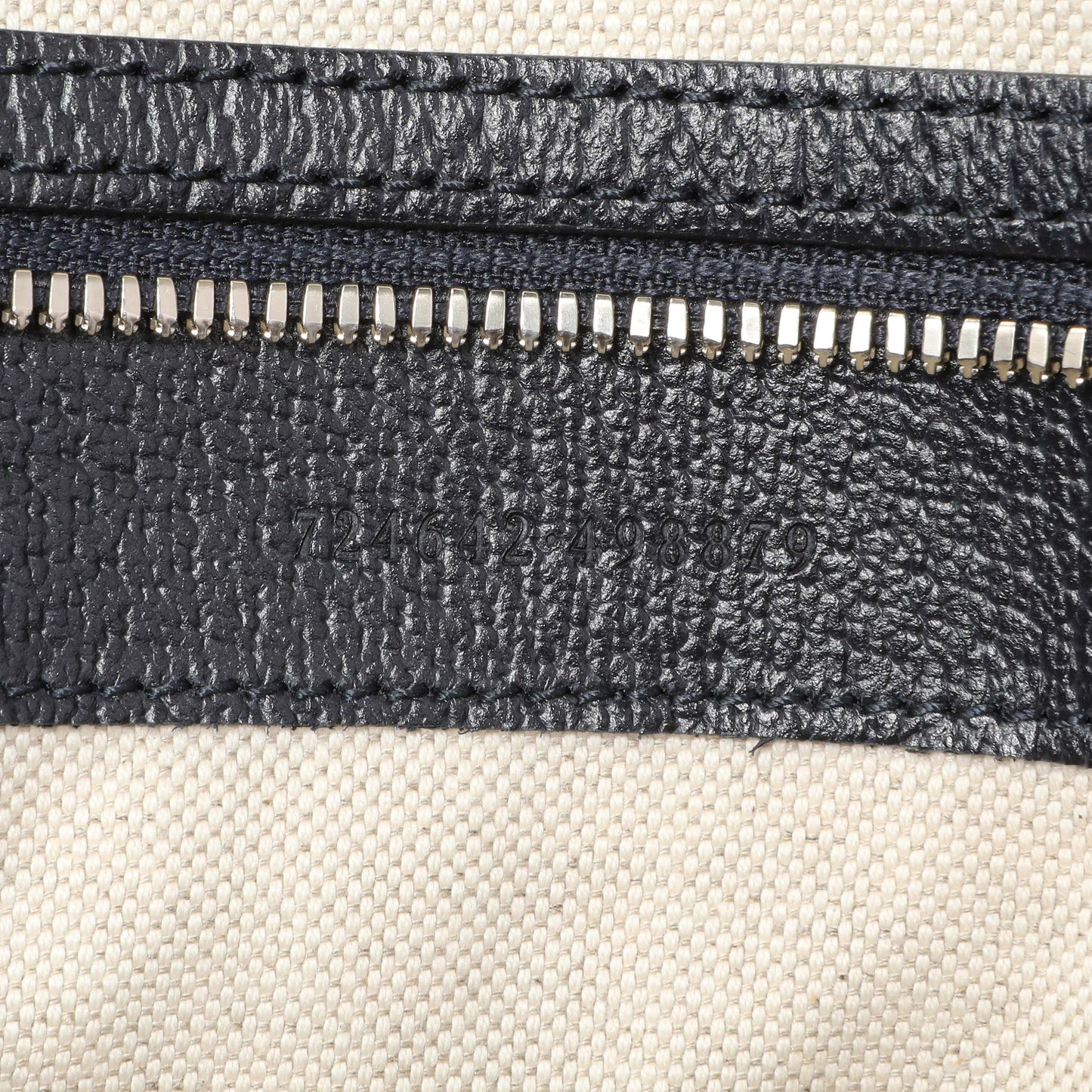 Exclusive Gucci Blue Textured Dollar Calfskin Web Medium Savoy Duffle Bag — Lifestyle View