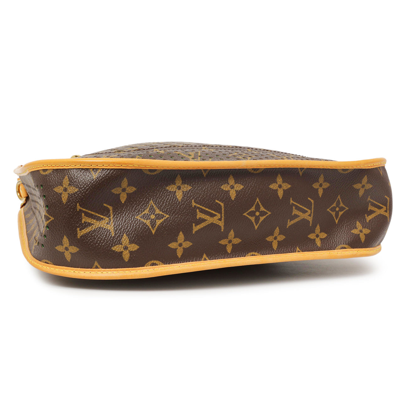 Exclusive Louis Vuitton Vert Monogram Perforated Musette — Back View