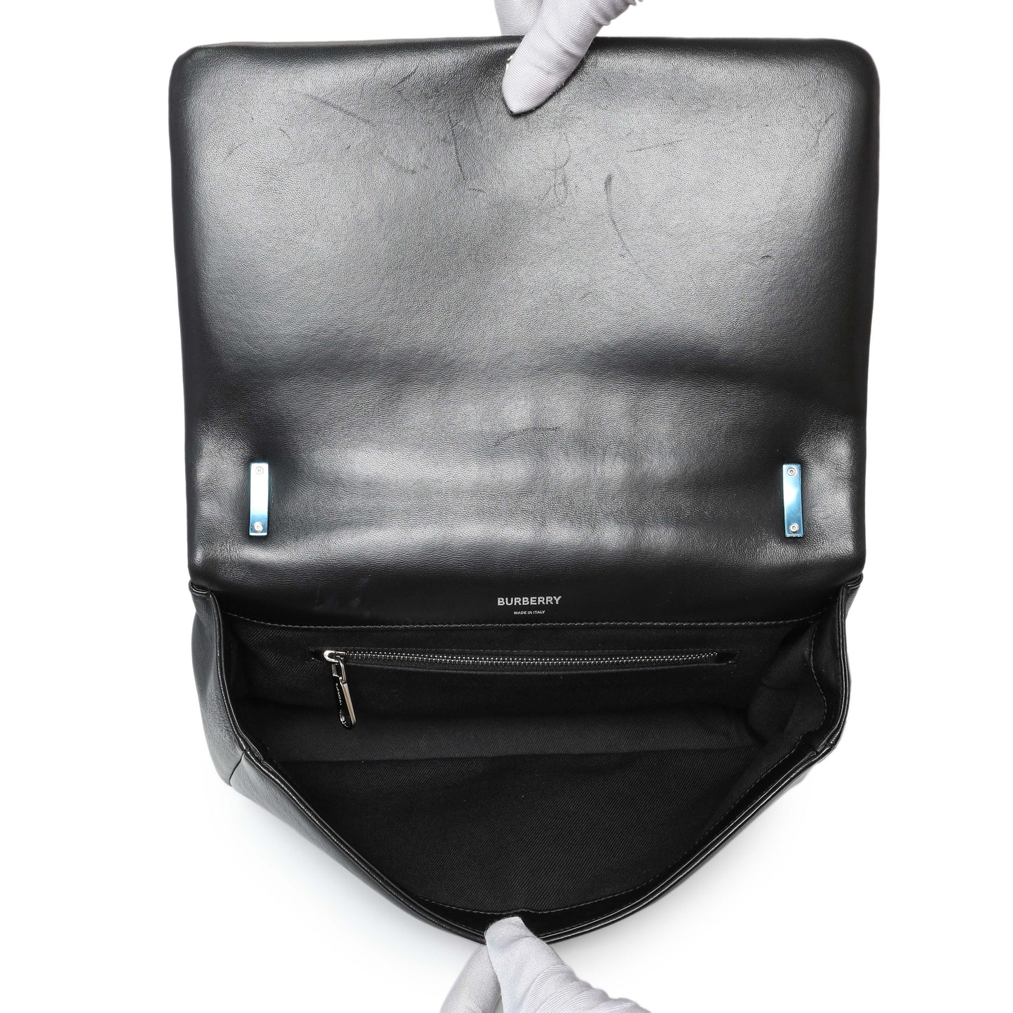Exclusive Burberry Black Lambskin Quilted Medium Lola Bag — Alternate View 9