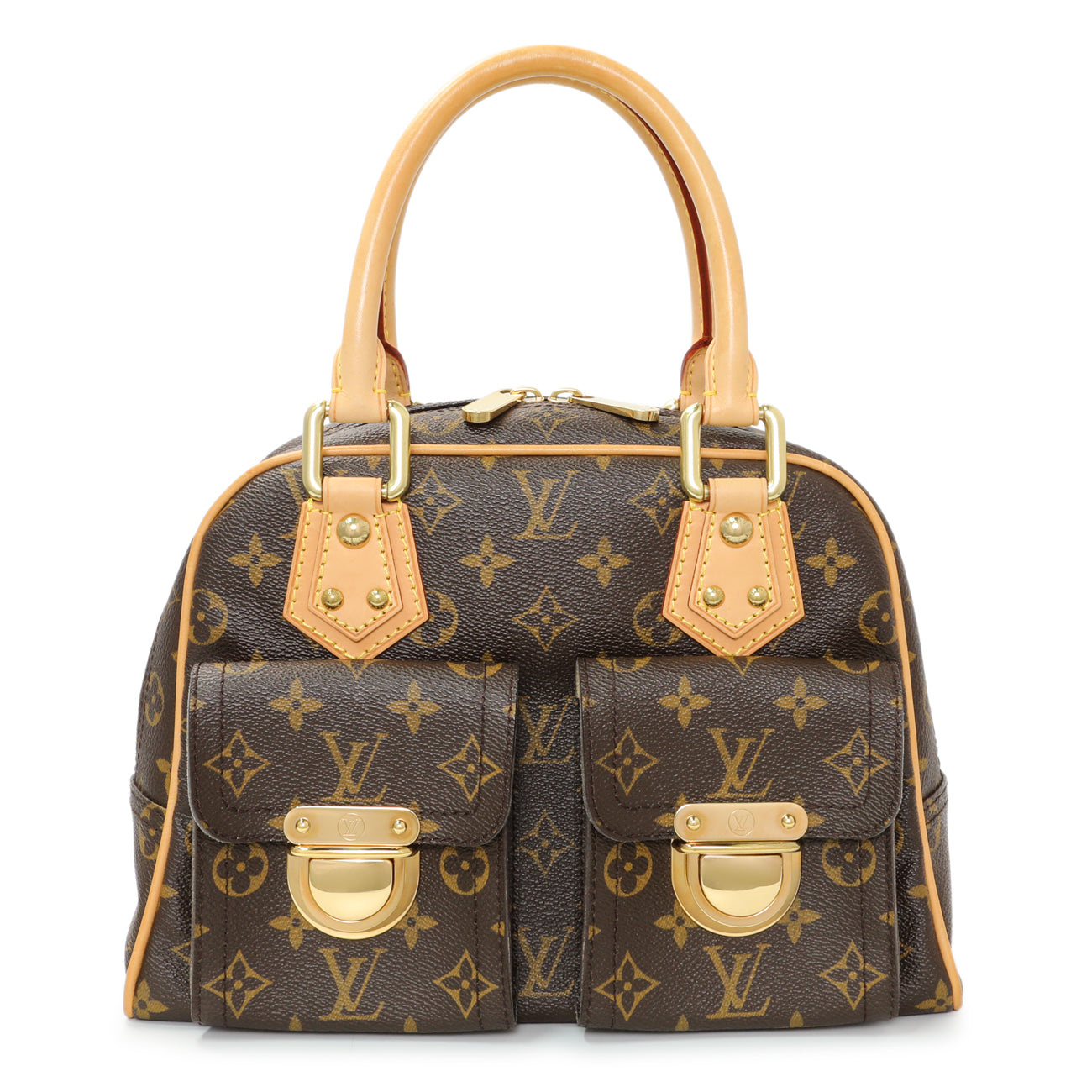 Exclusive Louis Vuitton Monogram Manhattan PM — Front View